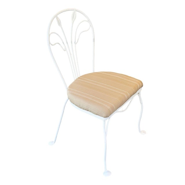 Restored Mid Century Modern Iron Caf√© Patio/Outdoor Wrought Iron Chairs by Woodard, Set - 2