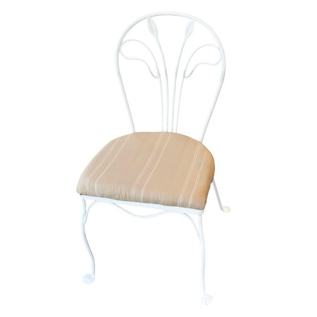 Restored Mid Century Modern Iron Caf√© Patio/Outdoor Wrought Iron Chairs by Woodard, Set - 3