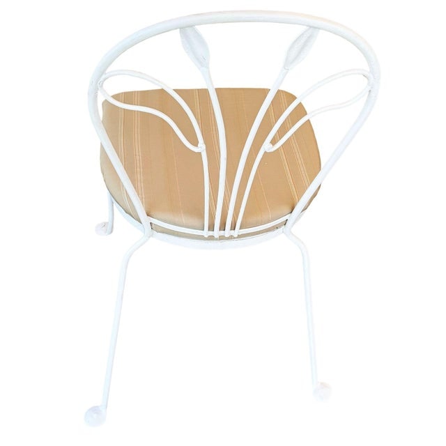 Restored Mid Century Modern Iron Caf√© Patio/Outdoor Wrought Iron Chairs by Woodard, Set - 7