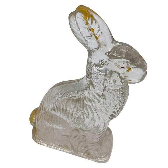 1970s Set of 11 Rare Modernist Glass & Lucite Bunny Rabbit Figural Collection - 11