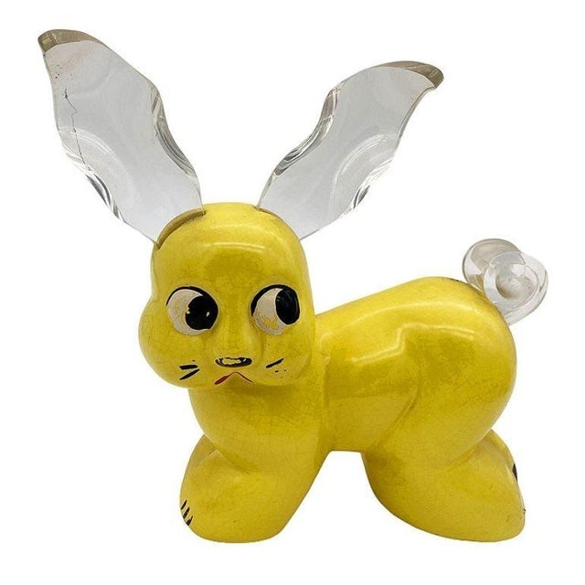 1970s Set of 11 Rare Modernist Glass & Lucite Bunny Rabbit Figural Collection - 2