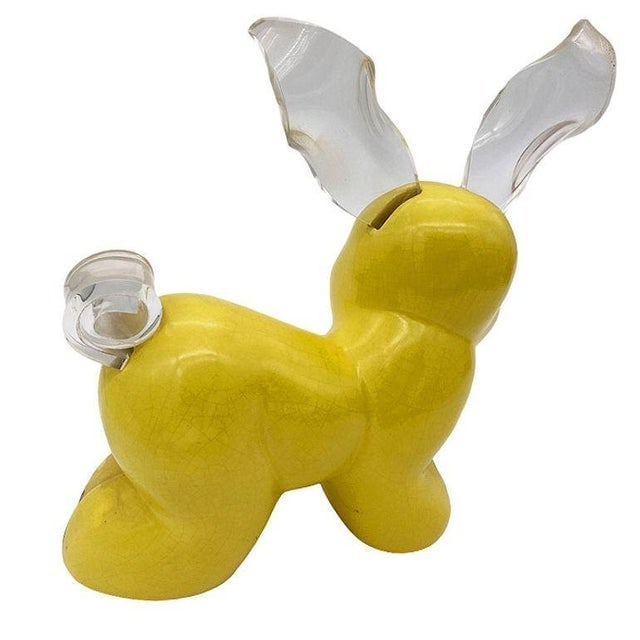 1970s Set of 11 Rare Modernist Glass & Lucite Bunny Rabbit Figural Collection - 4