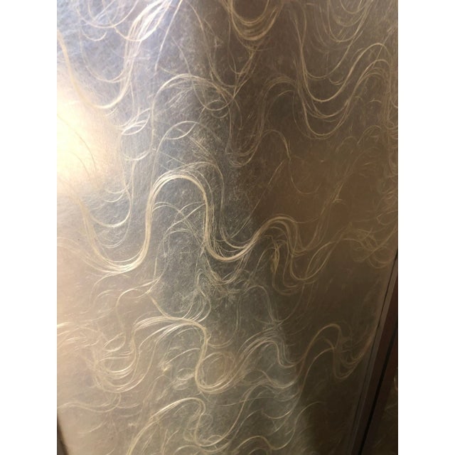Mid 20th Century Modernist Brushed Aluminum & Spun Fiberglass Folding Screen - 3