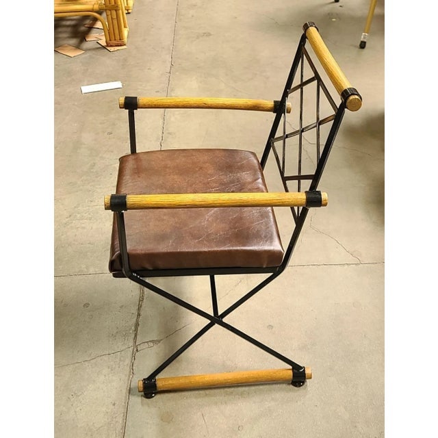 Cleo Baldon Style X-Form Arm Directors Dining Chair, Circa 1970 - 3