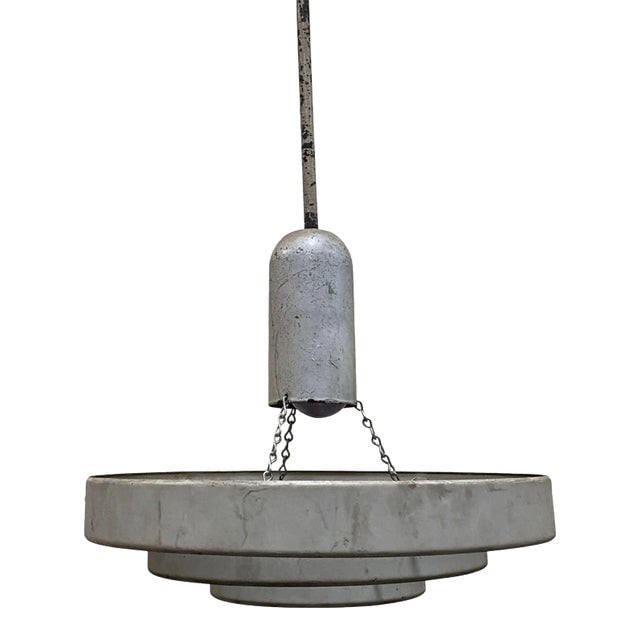 Mid-Century "Saturn" Ceiling Steel 15" Pendant by Kurt Versen, 6 Available (1 of 6)