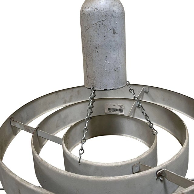 Mid-Century "Saturn" Ceiling Steel 15" Pendant by Kurt Versen, 6 Available - 6