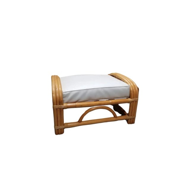Restored Mid-Century Frankl Style Rattan Three-Strand Full Pretzel Livingroom Set - 7