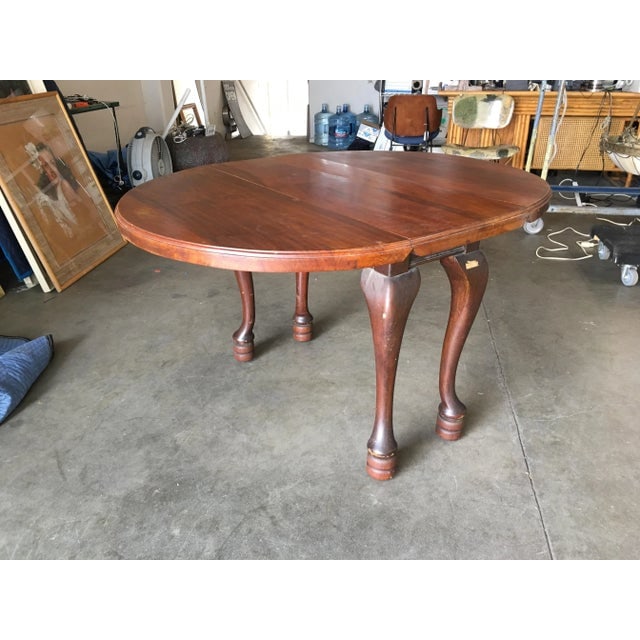 Early American 18th Century Drop-Leaf Mahogany Dining Table - 5