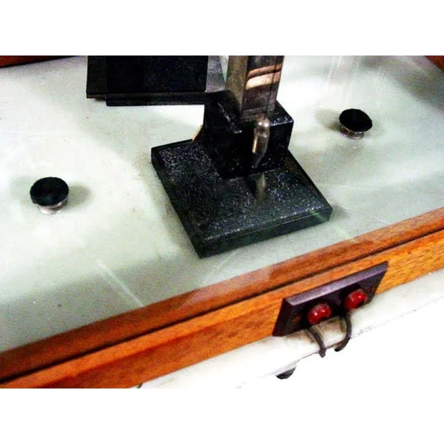 1960 Double-Deck Precision Analytical Balance by Galileo Sartorius in Glass Case - 5