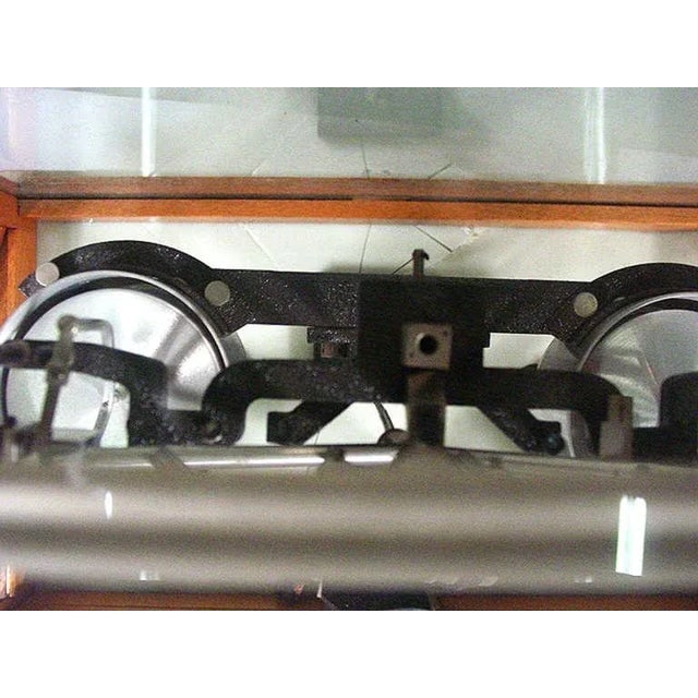 1960 Double-Deck Precision Analytical Balance by Galileo Sartorius in Glass Case - 6