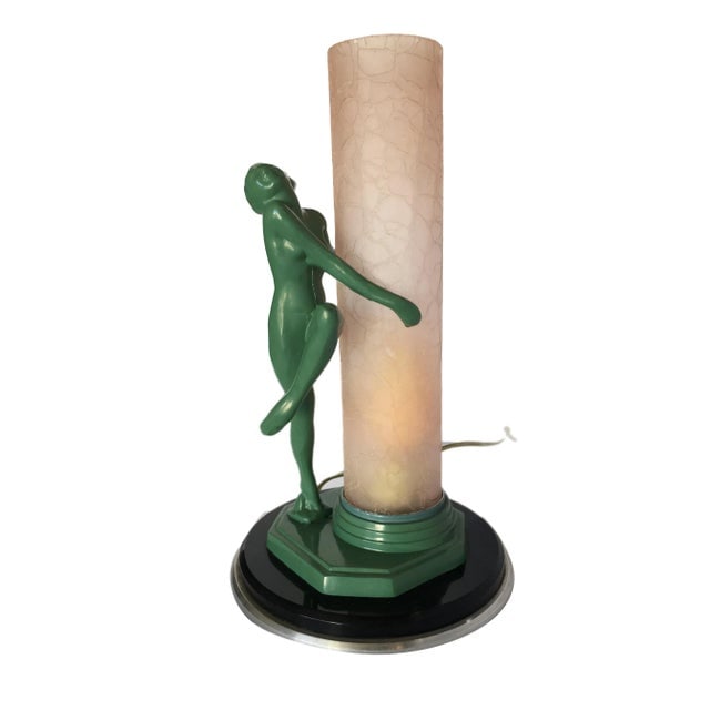 Re-Edition Frankart F612 Lamp With Crackle Glass Shade - 10