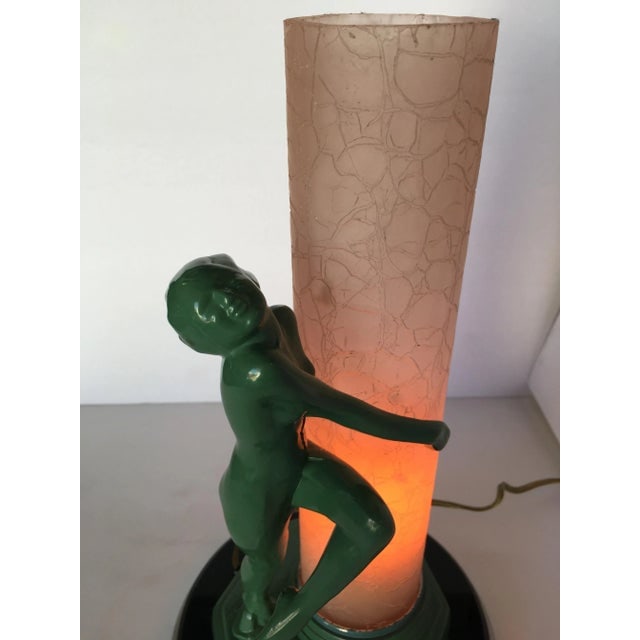 Re-Edition Frankart F612 Lamp With Crackle Glass Shade - 5