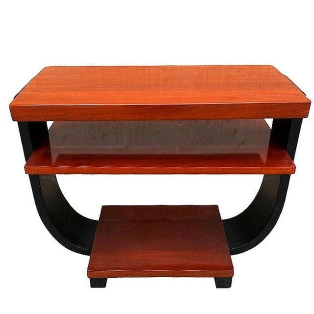 1930s Two-Tone Geometric Art Deco Side Table Attributed to Gilbert Rohde for Brown Saltman - 4