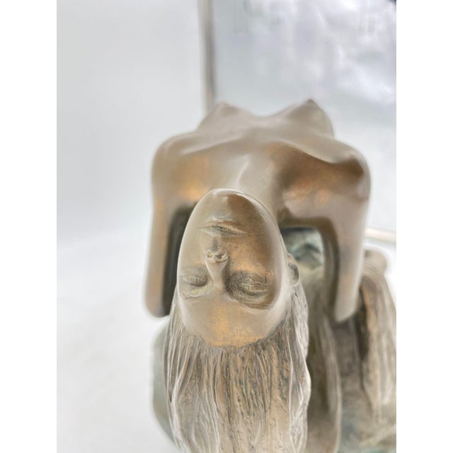 1980s Bronze Mermaid Siren Statue on Beach Rock by James Siebert - 10