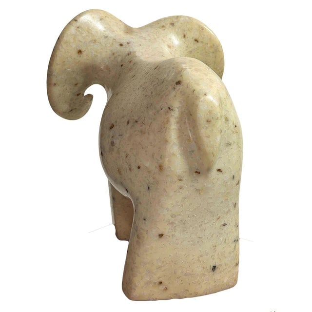 Post Modern White Marble Ram Sheep Sculpture by Masatoyo Kishi Kuki 32/200 - 5