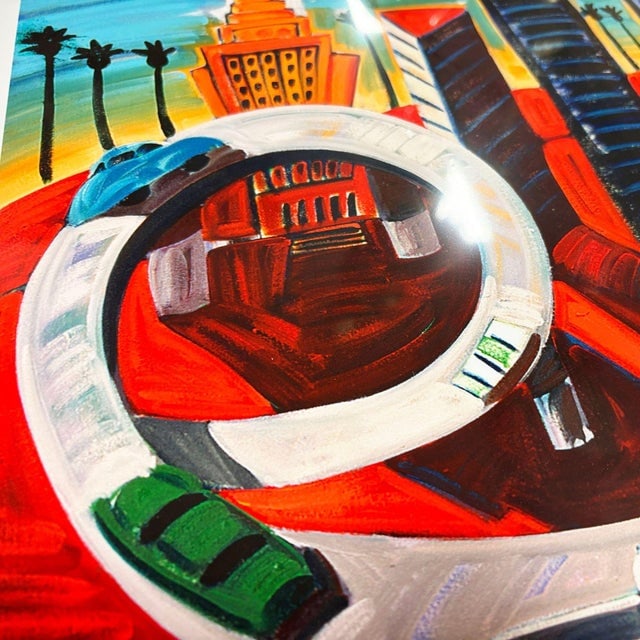 Frank Romero "Cheech's Downtown" Giclee Print Limited Edition Signed (9/190) - 3