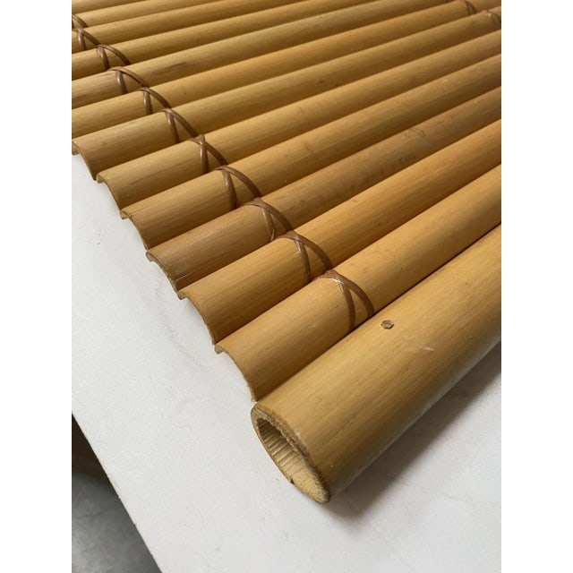 Restored Mid Century Tropical Split Bamboo Serving Tray, Pair - 6