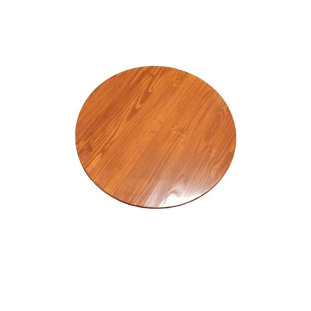 1950s Restored Mid-Century Rattan & Mahogany 3-Strand Round Drum Base Coffee Table - 5
