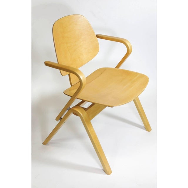 1950s Attributed to Joe Atkinson for Thonet Plywood Armchairs - Set of 5 - 2