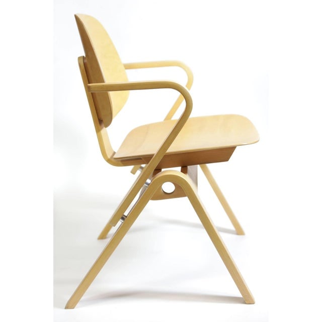 1950s Attributed to Joe Atkinson for Thonet Plywood Armchairs - Set of 5 - 3
