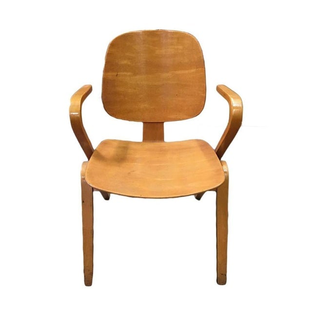1950s Attributed to Joe Atkinson for Thonet Plywood Armchairs - Set of 5 - 6