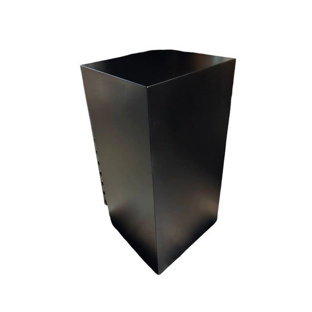 1990s Modernist Black Monolith Fiberglass Pedestal - 2