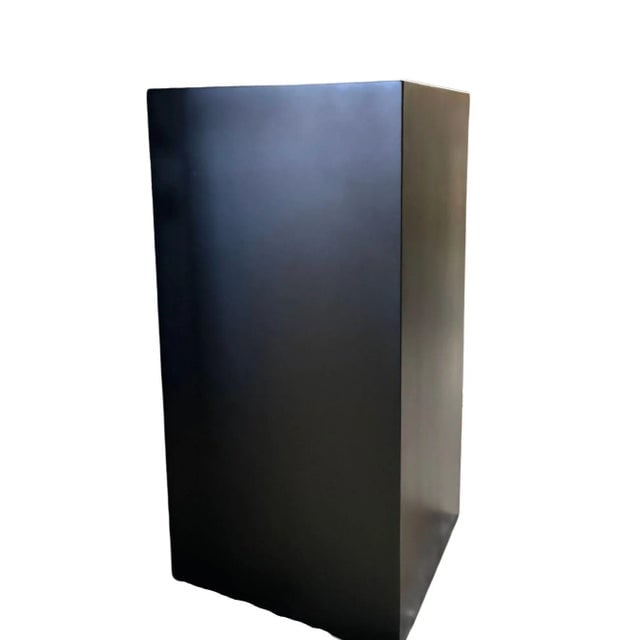 1990s Modernist Black Monolith Fiberglass Pedestal - 3