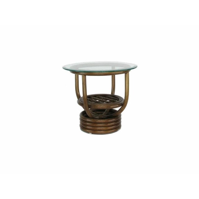 Modernist 3-Strand 3/4 Pretzel "Kauai" Rattan Living Room Set, 6 Pieces - 9