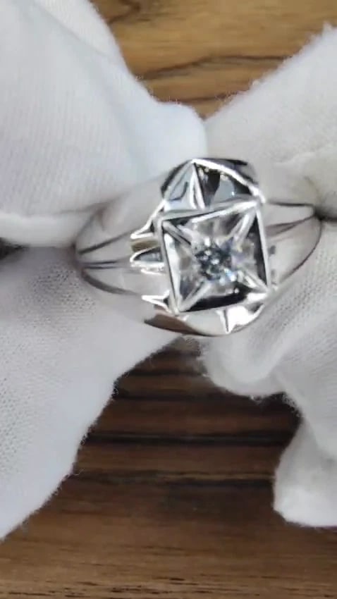 .15ct Natural Round Diamonds Mens Ring 14kt 12425 *v - 2