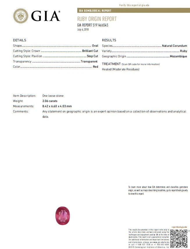 GIA Certified 3.06ct red natural ruby diamonds ring 14 Karat *v - 3