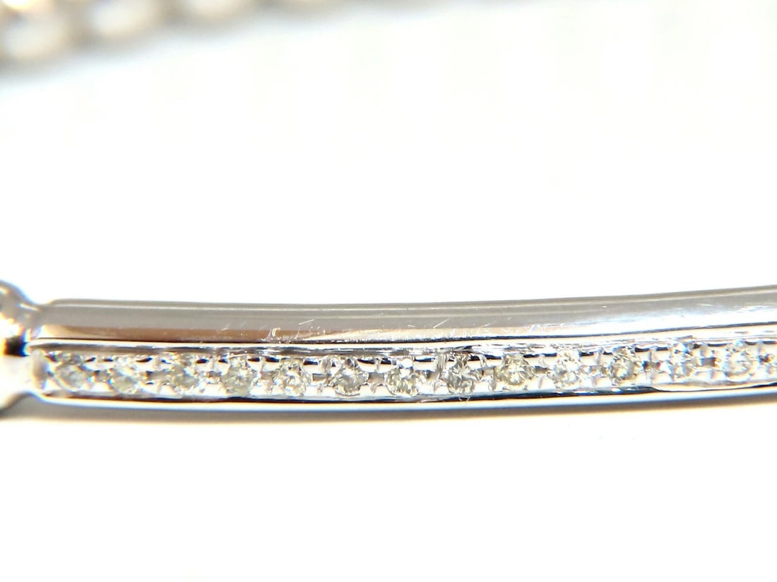 .24ct natural round Accordion Expandable Bead Link Slip On Bracelet 14 Karat** - 5