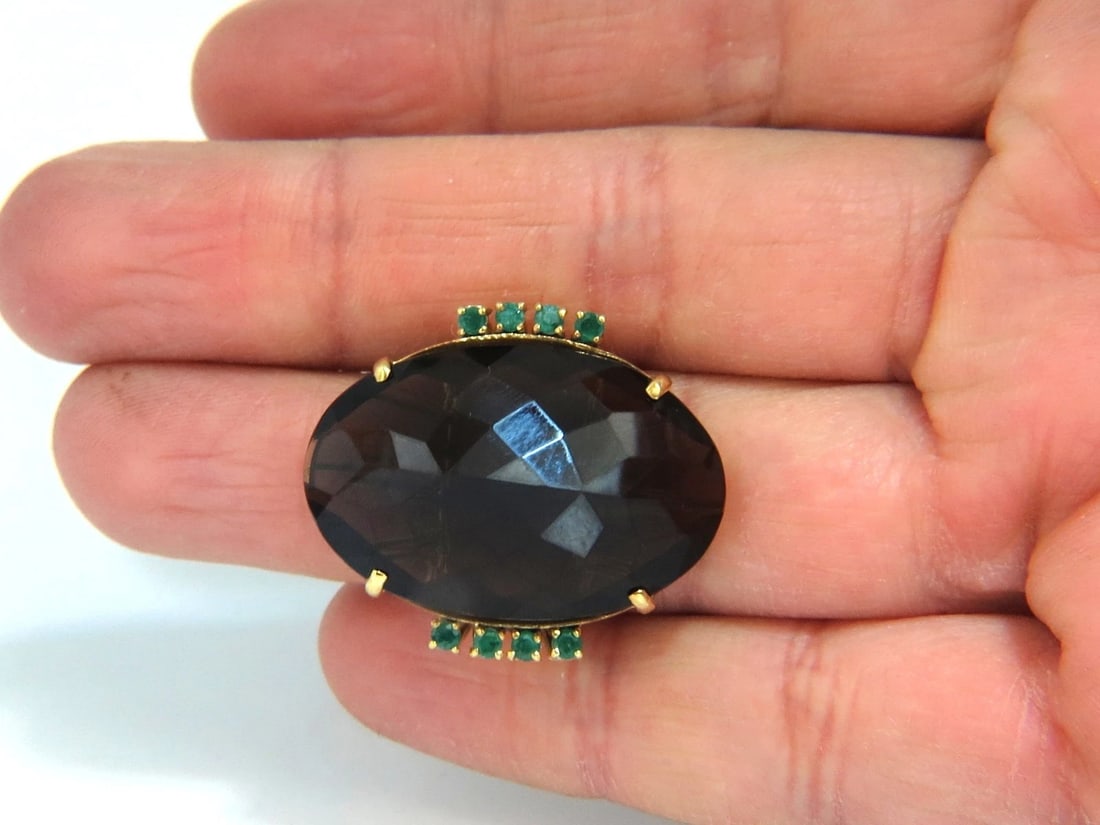 38.30ct Natural Oval Gypsy Topaz Ring 14kt gold *v - 6