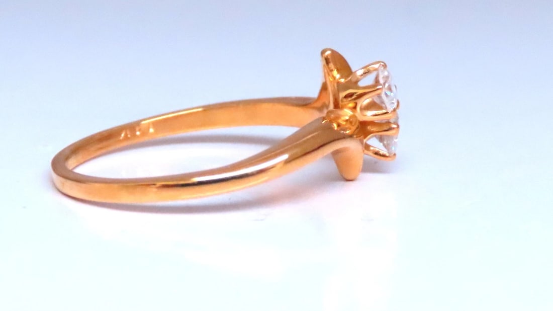 Diamonds Twin Knot Ring 14kt Gold Ref 12292 - 2