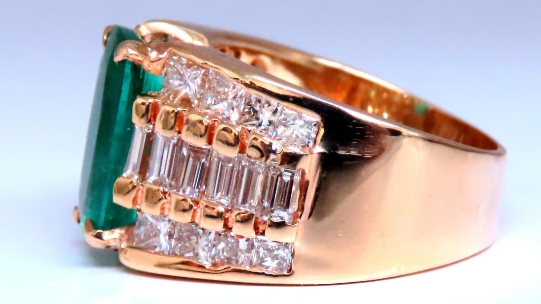 GIA Certified 3.01ct Natural Emerald Diamonds Ring 14kt Gold 12360 *v - 6