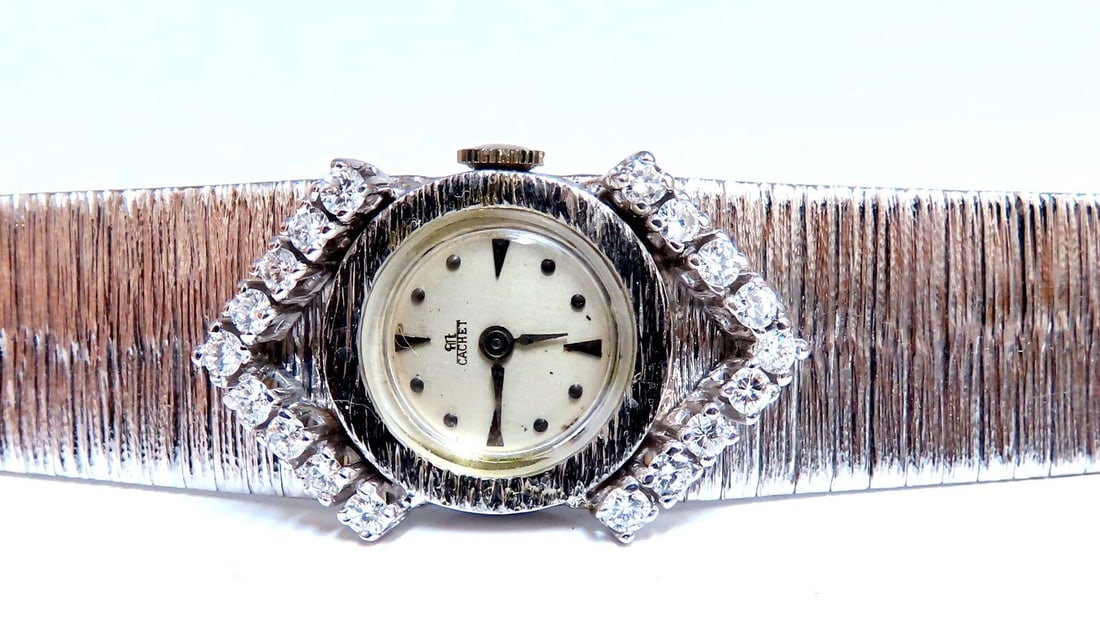 Cachet Vintage Ladies Diamond Watch 14kt gold** - 5