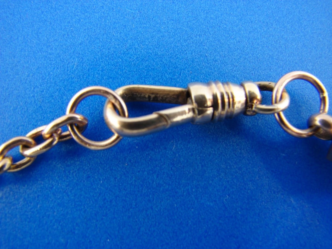 RARE Victorian Mourning Piece 14k Rose Gold & Hair Necklace C. 1900s - 5
