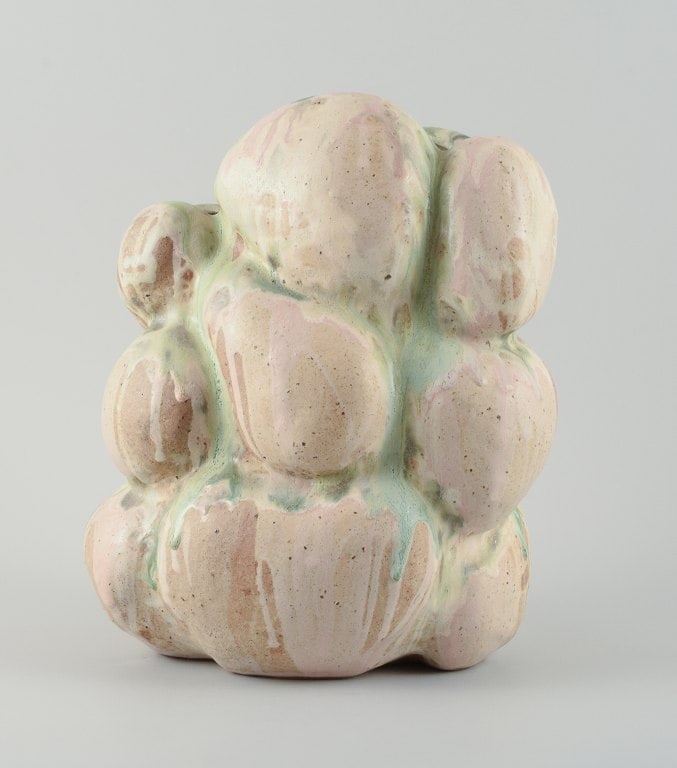 Christina Muff, Danish contemporary ceramicist (b. 1971). Monumental organically shaped vase. This - 3