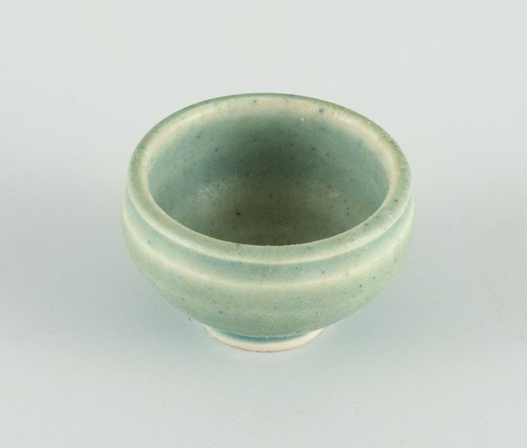 Swedish studio potters, six miniature bowls. Late 1900s. - 5