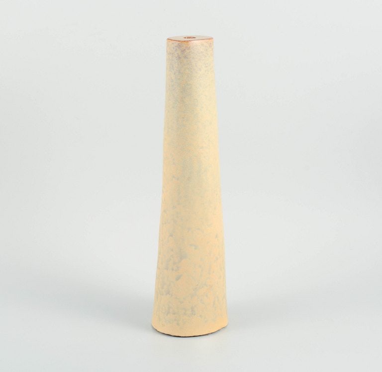 Marcello Fantoni (1915-2011), Italy. Ceramic vase in yellow glaze. 1960s. - 3