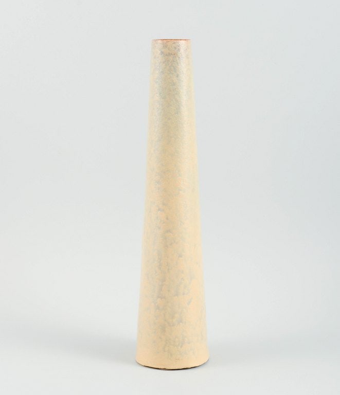 Marcello Fantoni (1915-2011), Italy. Ceramic vase in yellow glaze. 1960s. - 4