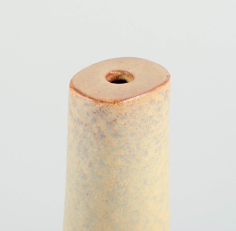 Marcello Fantoni (1915-2011), Italy. Ceramic vase in yellow glaze. 1960s. - 5
