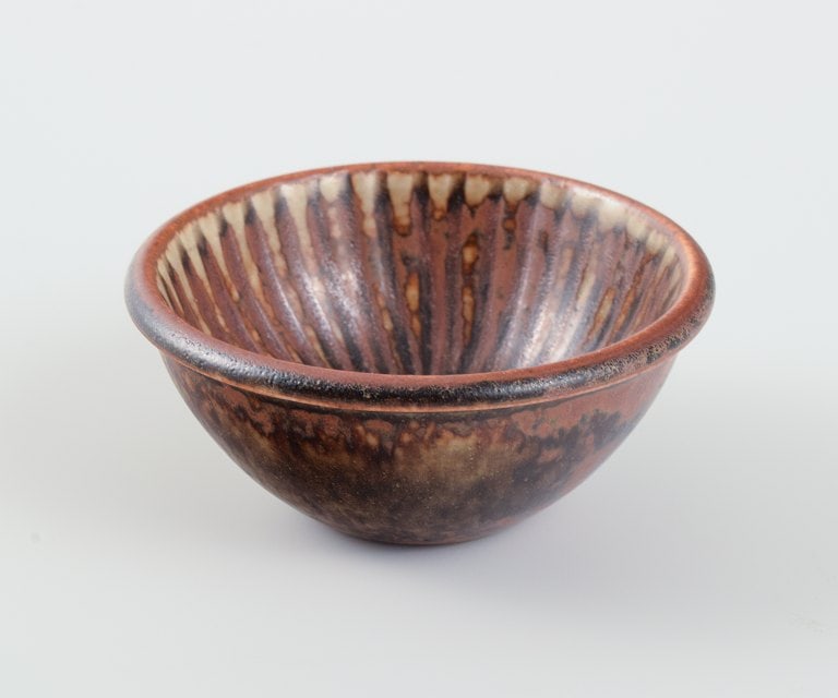 Stig Lindberg (1916-1982), Gustavsberg Studio hand, miniature ceramic bowl. - 4