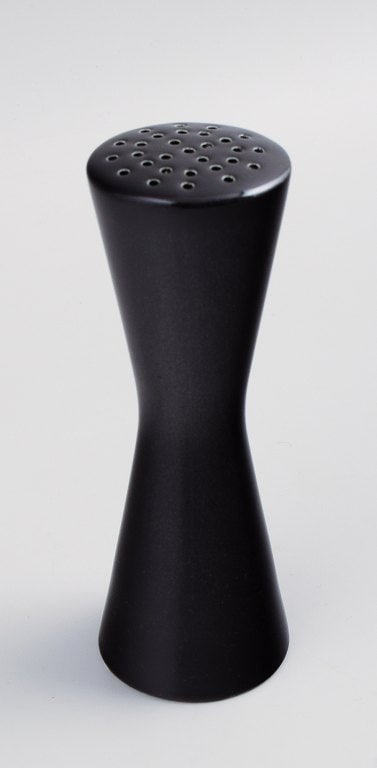 Stig Lindberg for Gustavsberg. "Colorado" salt shaker. Beautiful glaze in black. 1960s. - 2