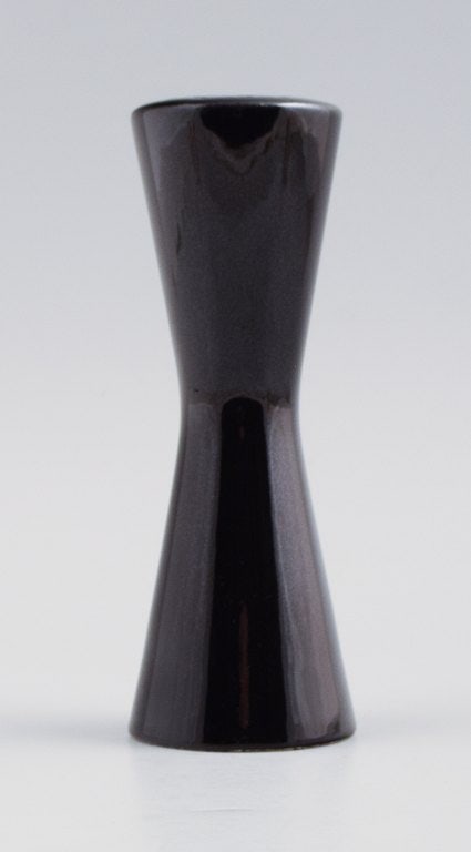 Stig Lindberg for Gustavsberg. "Colorado" salt shaker. Beautiful glaze in black. 1960s. - 4