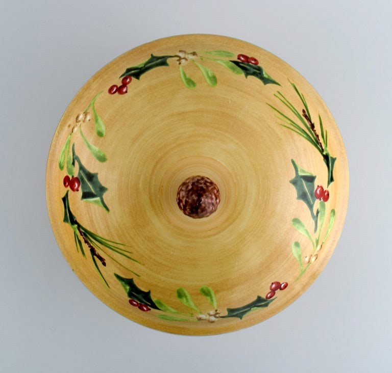 Catherine McClung for Lenox. "Winter greetings everyday". Large lidded tureen in glazed stoneware - 5