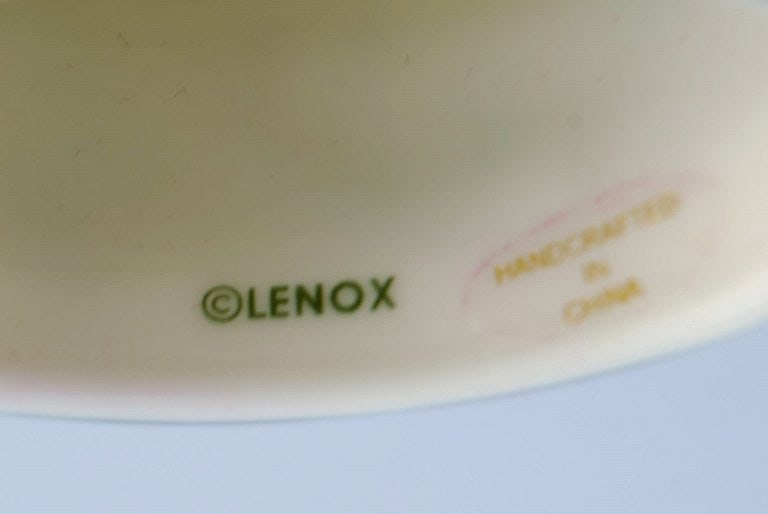Catherine McClung for Lenox. "Winter greetings everyday". Eight napkin rings in glazed stoneware - 5