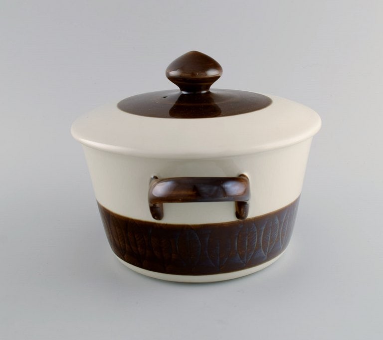 Hertha Bengtson (1917-1993) for Rörstrand. Koka pot in glazed stoneware. 1960s. - 5