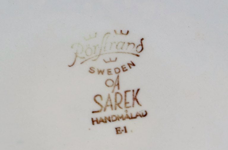 Olle Alberius for Rörstrand. Sarek flower pot in hand-painted and glazed ceramics with - 7