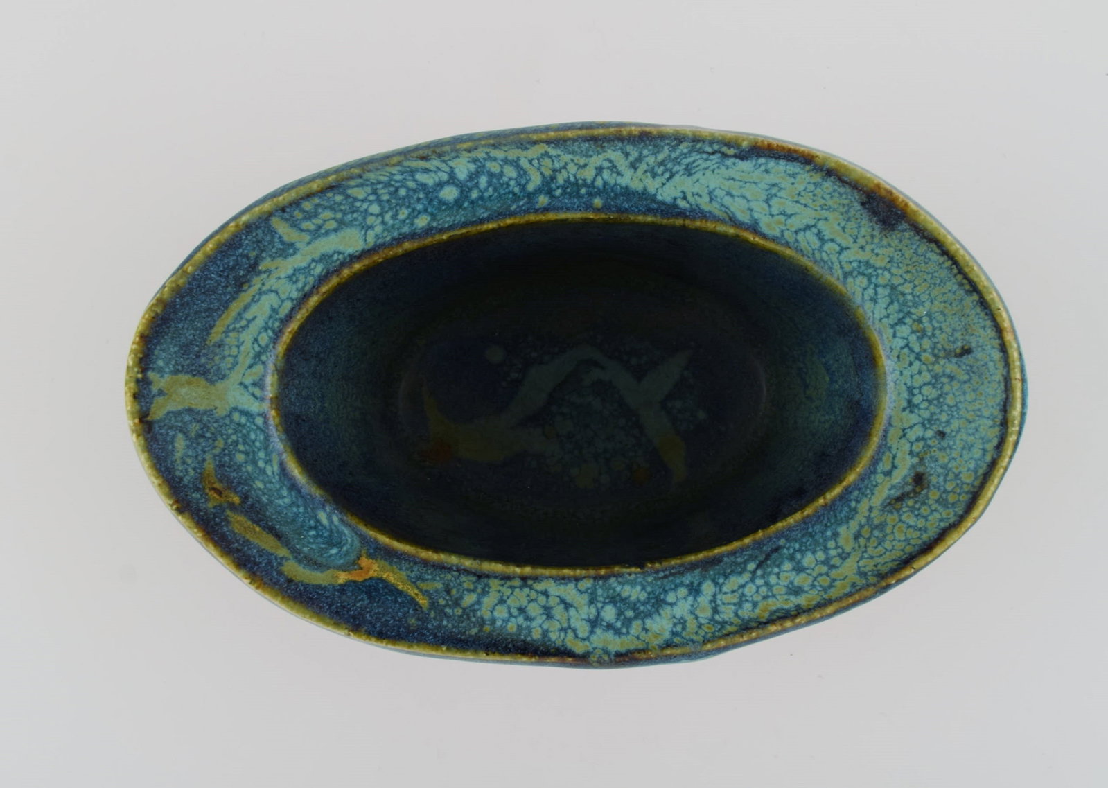 Curt M. Addin (1931-2007) for Glumslöv. Freeform vase in partially glazed stoneware. Beautiful - 7