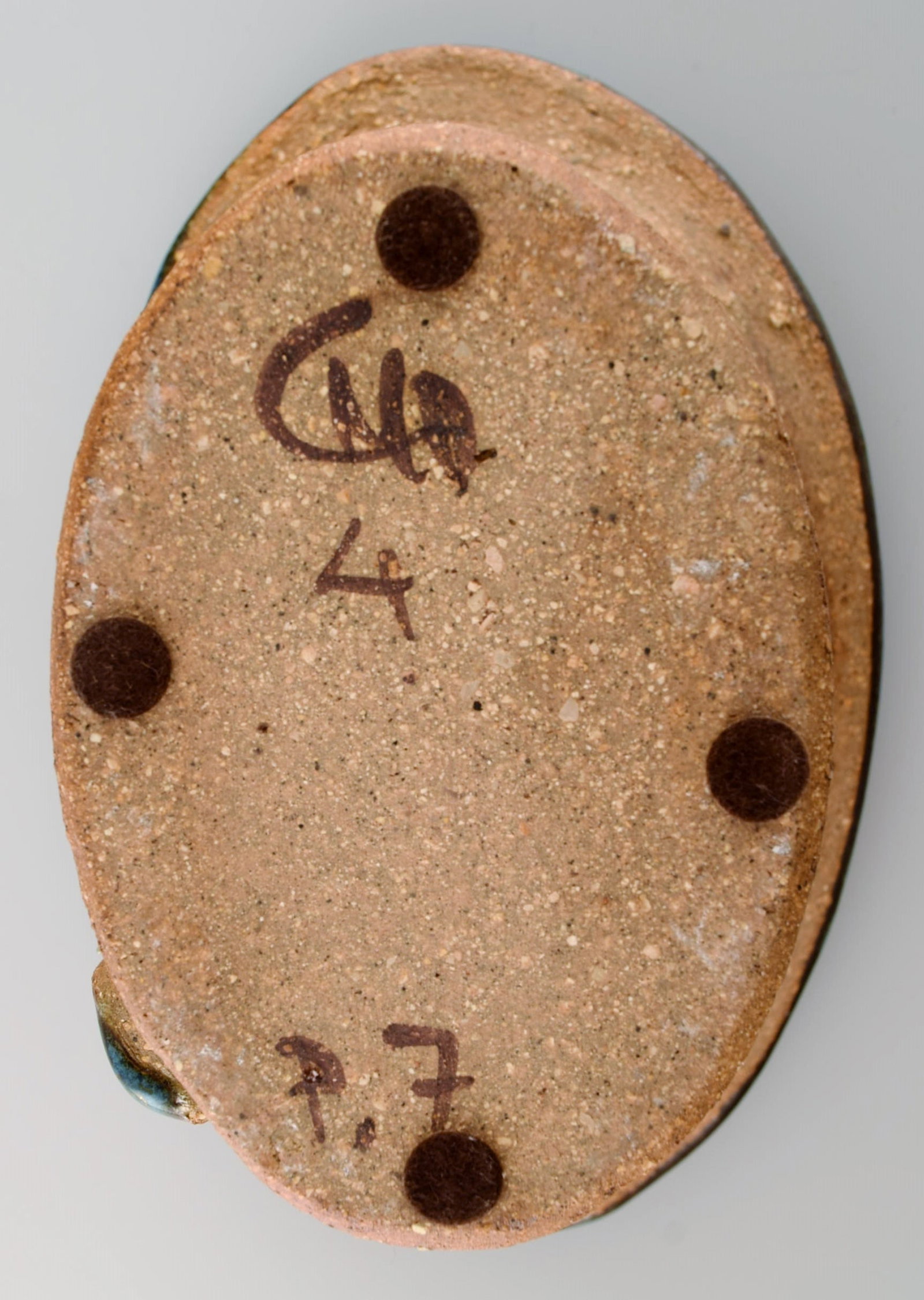 Curt M. Addin (1931-2007) for Glumslöv. Freeform vase in partially glazed stoneware. Beautiful - 7